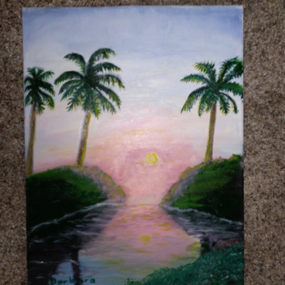Original oil painting on canvas By Barbara Rice